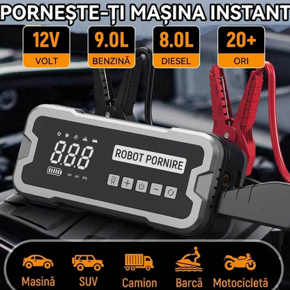 Εκκινητής Μπαταρίας (Jump Starter) 4-σε-1 με Τρόμπα Αέρος, Power Bank & Φακό (Copy)