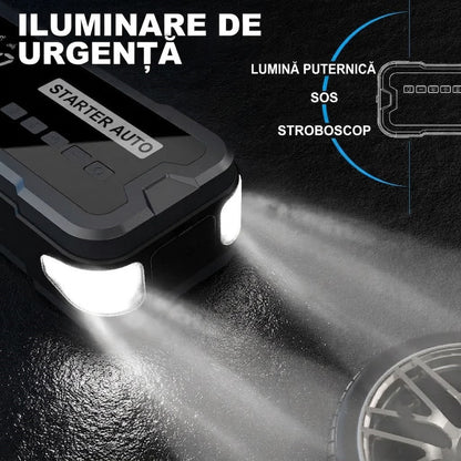 Εκκινητής Μπαταρίας (Jump Starter) 4-σε-1 με Τρόμπα Αέρος, Power Bank & Φακό (Copy)